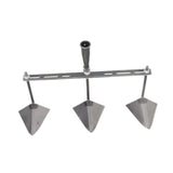 Maxbell Garden Hoe Triangle Head Transplanting Cutting Farming Loosening Garden Tool 50cm Three Head