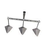 Maxbell Garden Hoe Triangle Head Transplanting Cutting Farming Loosening Garden Tool 50cm Three Head
