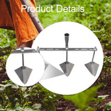 Maxbell Garden Hoe Triangle Head Transplanting Cutting Farming Loosening Garden Tool 50cm Three Head