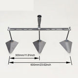 Maxbell Garden Hoe Triangle Head Transplanting Cutting Farming Loosening Garden Tool 60cm Three Head