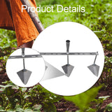 Maxbell Garden Hoe Triangle Head Transplanting Cutting Farming Loosening Garden Tool 60cm Three Head