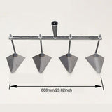 Maxbell Garden Hoe Triangle Head Transplanting Cutting Farming Loosening Garden Tool 60cm Four Head