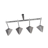 Maxbell Garden Hoe Triangle Head Transplanting Cutting Farming Loosening Garden Tool 60cm Four Head