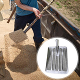 Maxbell Sifting Shovel Steel Professional Easy to Clean Portable Leaking Soil Shovel Upgraded round hole