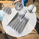 Maxbell Sifting Shovel Steel Professional Easy to Clean Portable Leaking Soil Shovel Upgraded round hole