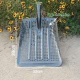 Maxbell Sifting Shovel Steel Professional Easy to Clean Portable Leaking Soil Shovel Upgraded round hole