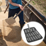 Maxbell Sifting Shovel Steel Professional Easy to Clean Portable Leaking Soil Shovel Round hole large