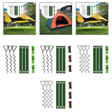 Maxbell Tree Stake Kit Easy to Install Accessories for Canopies Camping Tents Garden Black Light Green