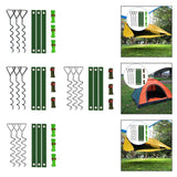 Maxbell Tree Stake Kit Easy to Install Accessories for Canopies Camping Tents Garden Black Light Green