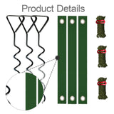 Maxbell Tree Stake Kit Easy to Install Accessories for Canopies Camping Tents Garden Black Dark Green