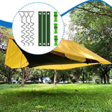 Maxbell Tree Stake Kit Easy to Install Accessories for Canopies Camping Tents Garden Silver Light Green