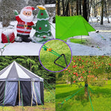 Maxbell Tree Stake Kit Easy to Install Accessories for Canopies Camping Tents Garden Silver Light Green