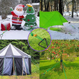 Maxbell Tree Stake Kit Easy to Install Accessories for Canopies Camping Tents Garden Silver Dark Green