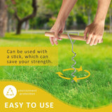 Maxbell Tree Stake Kit Easy to Install Accessories for Canopies Camping Tents Garden Silver Dark Green