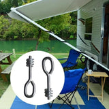 Maxbell 2Pcs Lifting Shoulder Eye Bolts Steel Iron Indoor Outdoor Canopy Ring Thread