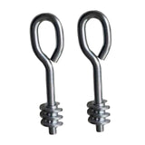 Maxbell 2Pcs Lifting Shoulder Eye Bolts Steel Iron Indoor Outdoor Canopy Ring Thread