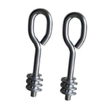 Maxbell 2Pcs Lifting Shoulder Eye Bolts Steel Iron Indoor Outdoor Canopy Ring Thread