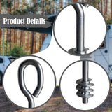 Maxbell 2Pcs Lifting Shoulder Eye Bolts Steel Iron Indoor Outdoor Canopy Ring Thread