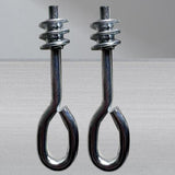 Maxbell 2Pcs Lifting Shoulder Eye Bolts Steel Iron Indoor Outdoor Canopy Ring Thread