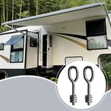 Maxbell 2Pcs Lifting Shoulder Eye Bolts Steel Iron Indoor Outdoor Canopy Ring Thread