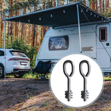 Maxbell 2Pcs Lifting Shoulder Eye Bolts Steel Iron Indoor Outdoor Canopy Ring Thread