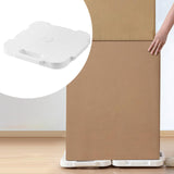 Maxbell Furniture Dolly Moving Non Slip Lifter with Wheels for Fridge Appliances Bed white