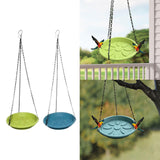 Maxbell Hanging Bird Feeder Sturdy Birds Water Station for Bird Watcher Outside Lawn Light Green