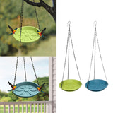 Maxbell Hanging Bird Feeder Sturdy Birds Water Station for Bird Watcher Outside Lawn Light Green