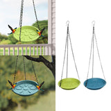 Maxbell Hanging Bird Feeder Sturdy Birds Water Station for Bird Watcher Outside Lawn Light Green