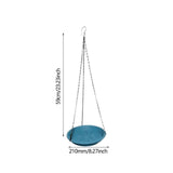 Maxbell Hanging Bird Feeder Sturdy Birds Water Station for Bird Watcher Outside Lawn Deep Blue