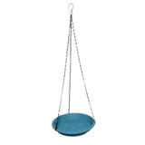 Maxbell Hanging Bird Feeder Sturdy Birds Water Station for Bird Watcher Outside Lawn Deep Blue
