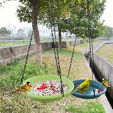 Maxbell Hanging Bird Feeder Sturdy Birds Water Station for Bird Watcher Outside Lawn Deep Blue