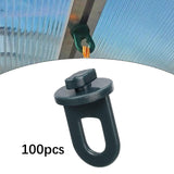 Maxbell Greenhouse Hooks Decorative Fixing Clamps for Garden Household Flower Basket 100pcs