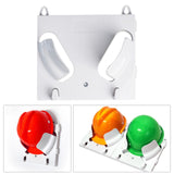 Maxbell Hard Hat Rack Sturdy Space Saving Hat Helmet Holder for Living Room Workshop White