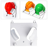 Maxbell Hard Hat Rack Sturdy Space Saving Hat Helmet Holder for Living Room Workshop White