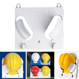 Maxbell Hard Hat Rack Sturdy Space Saving Hat Helmet Holder for Living Room Workshop White