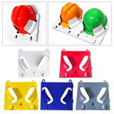 Maxbell Hard Hat Rack Sturdy Space Saving Hat Helmet Holder for Living Room Workshop White
