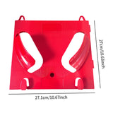 Maxbell Hard Hat Rack Sturdy Space Saving Hat Helmet Holder for Living Room Workshop Red