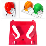 Maxbell Hard Hat Rack Sturdy Space Saving Hat Helmet Holder for Living Room Workshop Red