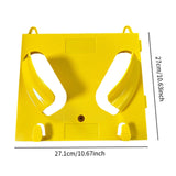 Maxbell Hard Hat Rack Sturdy Space Saving Hat Helmet Holder for Living Room Workshop Yellow