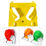 Maxbell Hard Hat Rack Sturdy Space Saving Hat Helmet Holder for Living Room Workshop Yellow