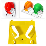 Maxbell Hard Hat Rack Sturdy Space Saving Hat Helmet Holder for Living Room Workshop Yellow