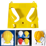 Maxbell Hard Hat Rack Sturdy Space Saving Hat Helmet Holder for Living Room Workshop Yellow
