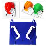 Maxbell Hard Hat Rack Sturdy Space Saving Hat Helmet Holder for Living Room Workshop Blue