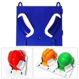 Maxbell Hard Hat Rack Sturdy Space Saving Hat Helmet Holder for Living Room Workshop Blue
