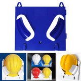 Maxbell Hard Hat Rack Sturdy Space Saving Hat Helmet Holder for Living Room Workshop Blue