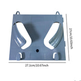 Maxbell Hard Hat Rack Sturdy Space Saving Hat Helmet Holder for Living Room Workshop Gray