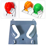 Maxbell Hard Hat Rack Sturdy Space Saving Hat Helmet Holder for Living Room Workshop Gray