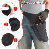 Maxbell Tool Belt Wear Resistant Portable Tool Pouch for Electrician Gardener Farmer Black