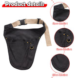Maxbell Tool Belt Wear Resistant Portable Tool Pouch for Electrician Gardener Farmer Black